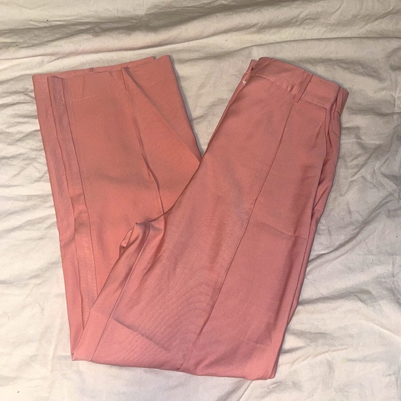 High waisted pink pants - Picture 3 of 5
